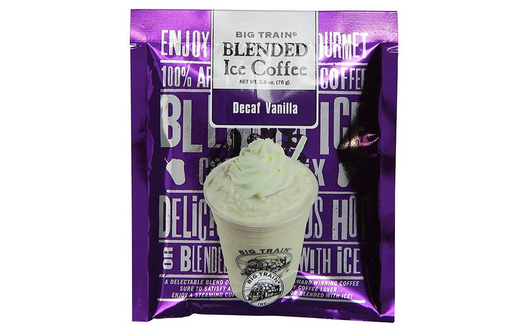 Big Train Blended Ice Coffee Decaf Vanilla   Pack  78 grams